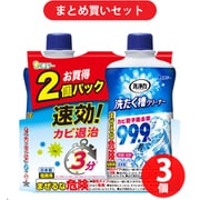 【まとめ買い割引】洗浄力 洗濯槽 クリーナー 洗浄剤 塩素系 洗浄力 洗たく槽クリーナー 液体タイプ 550g×2個(ドラム式にも使える) ×3個セット