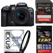 【まとめ買い安心セット】 [「キヤノン EOS R10 RF-S18-150 IS STM レンズキット」+「SDXCカード 128GB」+「レンズフィルター」+「液晶フィルム」]