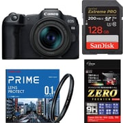 【まとめ買い安心セット】 [「キヤノン EOS R8 RF24-50mm IS STM レンズキット」+「SDXCカード 128GB」+「レンズフィルター」+「液晶フィルム」]