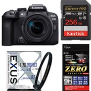 【まとめ買い安心セット】 [「キヤノン EOS R10 RF-S18-150 IS STM レンズキット」+「SDXCカード 256GB」+「レンズフィルター」+「液晶フィルム」]