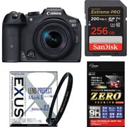 【まとめ買い安心セット】 [「キヤノン EOS R7 RF-S18-150 IS STM レンズキット」+「SDXCカード 256GB」+「レンズフィルター」+「液晶フィルム」]