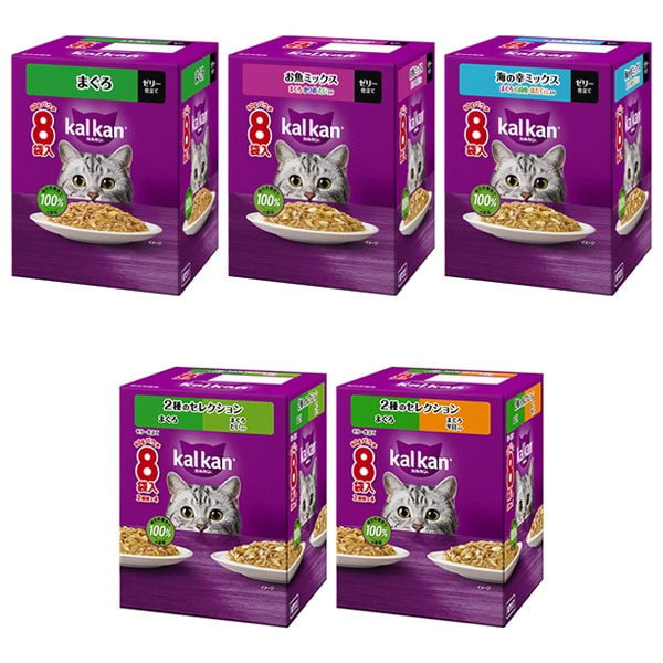 【まとめ買い割引】カルカン パウチ[猫用 ウエットフード 60g×8袋 成猫（1歳～7歳） 総合栄養食]アソートセット