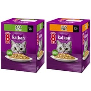 【まとめ買い割引】カルカン パウチ[猫用 ウエットフード 60g×8袋 成猫（1歳～7歳） 総合栄養食]アソートセット