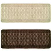 【まとめ買い割引】「優踏生 洗いやすいキッチンマット 縦45cm×横120cm ベージュ」+「キッチンマット すべり止め 優踏生 洗いやすい 縦45cm×横120cm ブラウン」セット