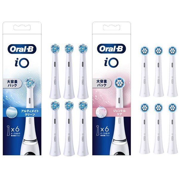 【まとめ買い割引】ブラウン 大容量替えブラシ同時購入セット [IORBCW-6EL ＋ IORBSW-6EL]