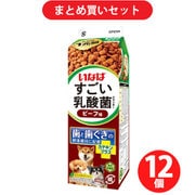 【まとめ買い割引】いなばペットフード すごい乳酸菌クランキー牛乳パック ビーフ味 ×12個セット