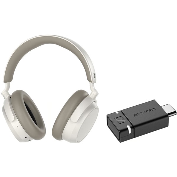 【期間限定 ゼンハイザーお買い得セット】「ACCENTUM Plus Wireless ワイヤレスヘッドホン ホワイト ACPAEBT-WHITE」＋「Bluetooth USBドングル BTD-600」セット