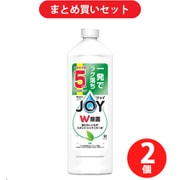 【まとめ買い割引】ジョイ JOY 除菌ジョイコンパクト W除菌 緑茶の香り 詰替 特大 670mL [食器用洗剤] ×2個セット