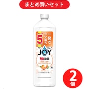 【まとめ買い割引】ジョイ JOY 除菌ジョイコンパクト W除菌 贅沢シトラスオレンジの香り 詰替 特大 670mL [食器用洗剤] ×2個セット