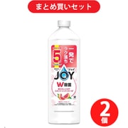 【まとめ買い割引】ジョイ JOY 除菌ジョイコンパクト W除菌 贅沢グレープフルーツの香り 詰替 特大 670mL [食器用洗剤] ×2個セット