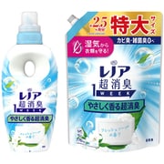 【まとめ買い割引】「レノア 超消臭1WEEK やさしく香る超消臭 フレッシュソープの香り 本体 490ml [柔軟剤]」＋「レノア 超消臭1WEEK やさしく香る超消臭 フレッシュソープの香り 詰め替え 特大 770ml [柔軟剤]」セット