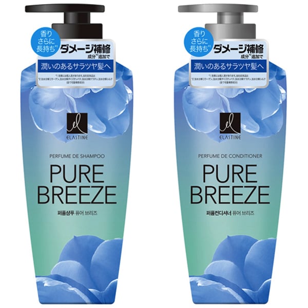 【まとめ買い割引】「エラスティン パヒュームシャンプー ピュアブリーズ 400ml」＋「エラスティン パヒュームコンディショナー ピュアブリーズ 400ml」セット