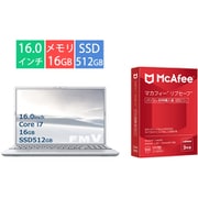 マカフィー リブセーフ3年版プレゼントキャンペーンセット [富士通 ノートパソコン/FMV AHシリーズ/16.0型 WUXGA/Core i7 1255U/メモリ 16GB/SSD 512GB/スーパーマルチドライブ/ファインシルバー/ヨドバシカメラ限定モデル FMVA55J3SC]