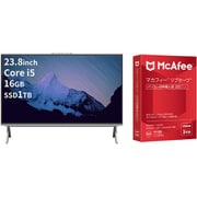 マカフィー リブセーフ3年版プレゼントキャンペーンセット [富士通 デスクトップパソコン/FMV Desktop F/23.8型/Core i5-1235U/メモリ 16GB/SSD 1TB/ホワイト/ヨドバシカメラ限定モデル FMVF55K1WC]
