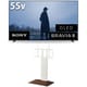 大画面テレビお買い得セット [ソニー BRAVIA 8 55V型 4K有機ELテレビ 倍速対応 K-55XR80 ＋ イコールズ 首振り機能付き WALL TVスタンド V3 SW ロータイプ ウォールナットベース WLTVZ5W38]