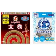 【夏先取りセール お買い得セット】 [金鳥 KINCHO 金鳥の渦巻 ハエにも効く太巻 10巻 + 金鳥　吊り下げ式かとり線香皿]