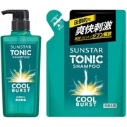 【夏先取りセール お買い得セット】 [サンスター SUNSTAR サンスタートニック シャンプー COOL BURST 460ml + 詰替え用 340ml]
