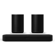 SONOS まとめ買いキャンペーン「サウンドバー Sonos Beam Gen2 ブラック BEAM2JP1BLK」+「Sonos Era 100 スマートスピーカー ブラック E10G1JP1BLK×2点」セット