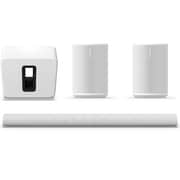 SONOS まとめ買いキャンペーン「サウンドバー Sonos Arc Ultra ホワイト ARCG2JP1」+「Sonos Sub 4 ワイヤレスサブウーファー ホワイト SUBG4JP1」+「Sonos Era 100 スマートスピーカー ホワイト E10G1JP1×2点」セット