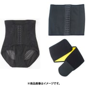 【まとめ買い割引】「骨盤ショーツ GYUGYUGYU 着圧ショーツ ブラック M KS-GGGYU_M/BK」+「保温コルセット GYUGYUMAKI SAUNABELT(ギュギュマキサウナベルト) サウナコルセット ウエストニッパー ブラック パワーベルト付き」セット
