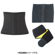 【まとめ買い割引】「コルセット GYUGYUMAKI(ギュギュマキ) ウエストニッパー ブラック M」+「保温コルセット GYUGYUMAKI SAUNABELT(ギュギュマキサウナベルト) サウナコルセット ウエストニッパー ブラック パワーベルト付き HCS-GGYUMKSB_F/BK」セット