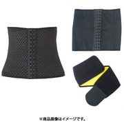 【まとめ買い割引】「コルセット ギュギュマキ ウエストニッパー ブラック XL」＋「[MONSTELLA（モンステラ） 保温コルセット「ギュギュマキサウナベルト」67-86センチ 大きいサイズ サウナコルセット ウエストニッパー ブラック パワーベルト付き]」セット