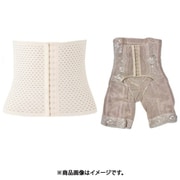 【まとめ買い割引】「コルセット GYUGYUMAKI(ギュギュマキ) ウエストニッパー オフホワイト L CS-GGYUMK_L/WH」+「骨盤ガードル GYUGYUGYU+(ギュギュギュプラス) 着圧ガードル ギュギュギュの進化版 ベージュ L KG-GGGYUP_L/BE」セット