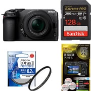 【安心セット】 [「ニコン Z 30 16-50 VR レンズキット」+「メモリー128GB」+「保護フィルター」+「液晶フィルム」]