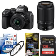 【安心セット】 [「ニコン Z50II ダブルズームキット」+「メモリー128GB」+「保護フィルター2枚」+「液晶フィルム」]