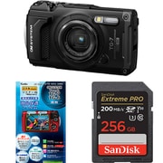 【安心セット】 [「OM SYSTEM TG-7 BLK」+「メモリー256GB」+「液晶フィルム」]