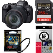 【安心セット】 [「キヤノン EOS R6 Mark II RF24-105mm F4L IS USMレンズキット」+「メモリー256GB」+「保護フィルター」+「液晶フィルム」]