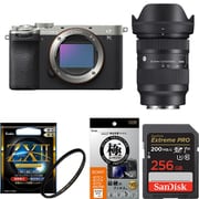 【オリジナルセット】 [「ソニー α7C II ILCE-7CM2 S シルバー」+「交換レンズ」+「メモリー256GB」+「保護フィルター」+「液晶フィルム」]