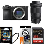 【オリジナルセット】 [「ソニー α6700 ILCE-6700」+「交換レンズ」+「メモリー256GB」+「保護フィルター」+「液晶フィルム」]