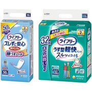 「ライフリー ズレずに安心 うす型 紙パンツ専用 尿とりパッド 」+「ライフリー うす型軽快パンツ M 32枚 」セット