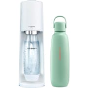 【まとめ買い割引】ソーダストリーム 炭酸水メーカー ＋ 炭酸飲料対応ステンレスボトルセット [Terra（テラ） スターターキット ホワイト SSM1100 ＋ SSB0089]