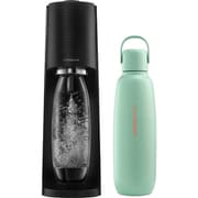 【まとめ買い割引】ソーダストリーム 炭酸水メーカー ＋ 炭酸飲料対応ステンレスボトルセット [Terra（テラ） スターターキット ブラック SSM1101 ＋ SSB0089]