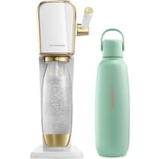 【まとめ買い割引】ソーダストリーム 炭酸水メーカー ＋ 炭酸飲料対応ステンレスボトルセット [アートゴールド スターターキット SSM1111 ＋ SSB0089]