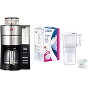 【まとめ買い割引】メリタ コーヒーメーカー ＋ ブリタ ポット型浄水器セット [アロマフレッシュ6 AFG622-1B ＋ KBLQCW2M]