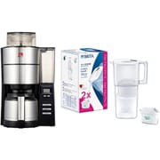 【まとめ買い割引】メリタ コーヒーメーカー ＋ ブリタ ポット型浄水器セット [アロマフレッシュ10 AFT1022-1B ＋ KBLQCW2M]