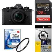 【安心セット】 [「ニコン Z fc ブラック 16-50 VR レンズキット」+「メモリー128GB」+「保護フィルター」+「液晶フィルム」]