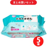 【まとめ買い割引】カミ商事 厚手タイプの拭き取り用不織布タオル エルモアいちばん ドライタオル 厚手タイプ ×5個セット