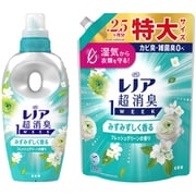 【まとめ買い割引】「レノア 超消臭1WEEK みずみずしく香るフレッシュグリーンの香り 本体 490ml [柔軟剤]」＋「レノア 超消臭1WEEK みずみずしく香るフレッシュグリーンの香り 詰め替え 特大 770ml [柔軟剤]」セット