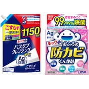 【まとめ買い割引】「ルックプラス バスタブクレンジング 銀イオンプラス 香りが残らないタイプ 詰替 特大 1150ml [お風呂洗剤]」＋「ルックプラス おふろの防カビくん煙剤 せっけんの香り 1個 [浴室用防カビ剤 風呂カビ防止]」セット