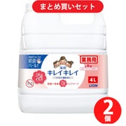 【サマーセールFINAL お買い得セット】キレイキレイ「キレイキレイ 薬用泡ハンドソープ フルーツミックスの香り つめかえ用 業務用 4L [ハンドソープ]」×2個セット
