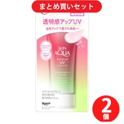 【サマーセールFINAL お買い得セット】スキンアクア SKIN AQUA「スキンアクア トーンアップUVエッセンス ハピネスオーラ 80g SPF50＋/PA＋＋＋＋ ローズカラー トーンアップ ハピネスオーラの香り [日焼け止め 顔・からだ用]」×2個セット