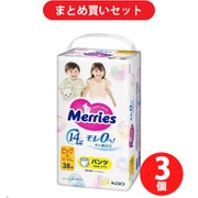 【まとめ買い割引】メリーズ メリーズ エアスルーパンツ BIGサイズ 38枚 12kg～22kg [紙おむつ パンツタイプ] ×3個セット