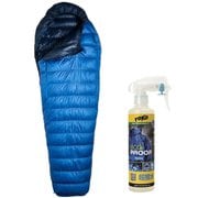 【お買い得セット】ISUKA エアドライト290 ブルーストーン ＆ TOKO Eco テクスタイル プルーフ 250ml セット [ダウンシュラフ 夏用 ＆ 撥水スプレー]
