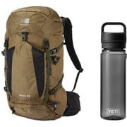 【お買い得セット】Karrimor ランクス28 Coyote（0520） Sサイズ ＆ YETI ヨンダー750mlウォーターボトルウィズチャグキャップ チャコール セット [ザック 28L ＆ プラスチックボトル 750ml]