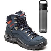 【お買い得セット】ローバー レネゲード X GT MID Ws ネイビー×テラ（6962） UK4H(23.5cm) ＆ YETI ヨンダー750mlウォーターボトルウィズチャグキャップ チャコール セット [レディース トレッキングシューズ ＆ プラスチックボトル 750ml]