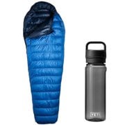 【お買い得セット】ISUKA エアドライト290 ブルーストーン ＆ YETI ヨンダー750mlウォーターボトルウィズチャグキャップ シーフォーム セット [ダウンシュラフ 夏用 ＆ プラスチックボトル 750ml]
